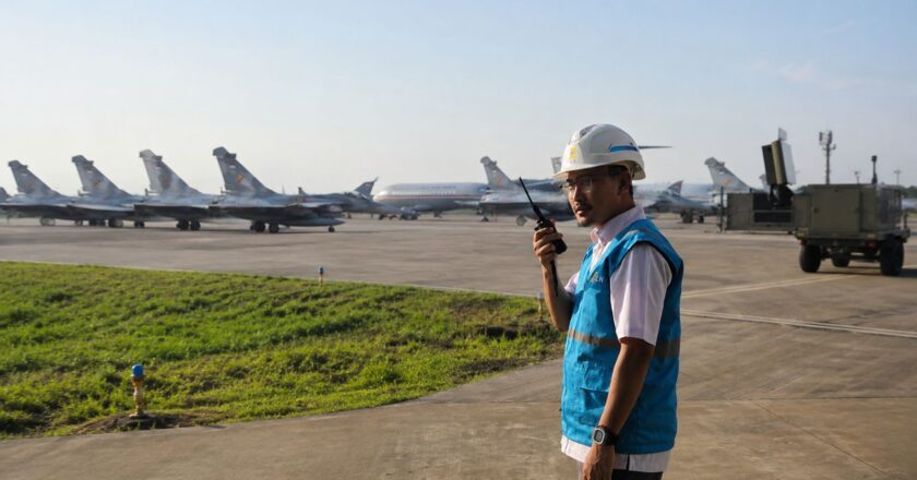Listrik Andal PLN Kawal Penyerahan Pesawat Rafale di Bandara Halim