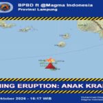 Gunung Anak Krakatau Kembali Erupsi Hari Ini, Masyarakat Diminta Patuhi Jarak Aman
