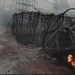 Kebakaran Gudang Pipa dan Tiga Rumah di Legok Tangerang belum Padam